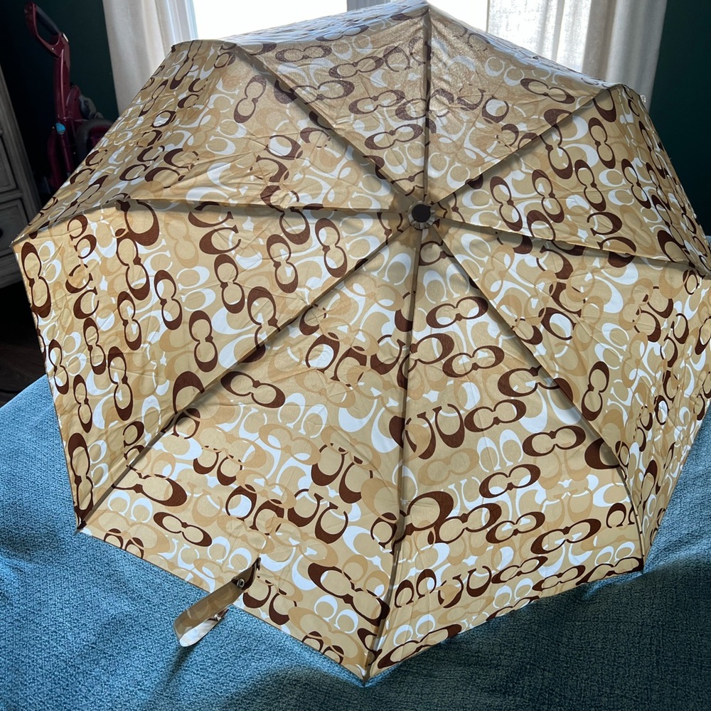 Coach monogram umbrella